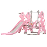 GOMINIMO Kids Slide and Swing Set with Basketball Hoop GO-KS-101-TF V227-3720871001071