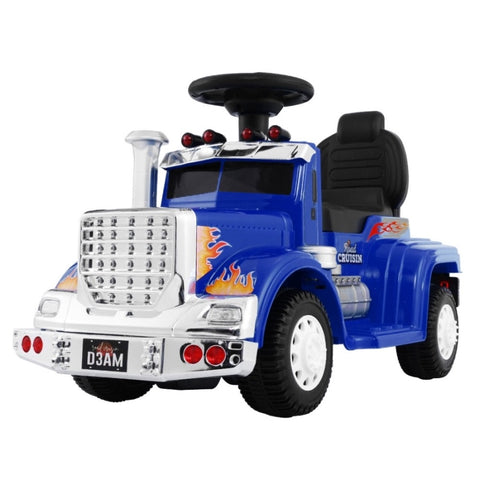 Rigo Kids Electric Ride On Car Truck Motorcycle Motorbike Toy Cars 6V Blue RCAR-TRUCK-25W-BU