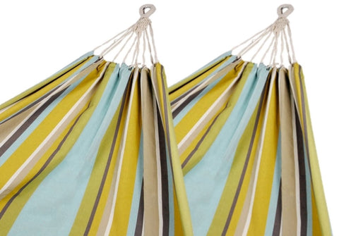 Pack of 2 Corban Aqua Hammocks Multicoloured Stripes 220x140cm V416-612152P10PK2