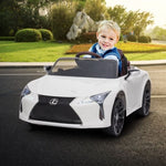 Licensed Lexus LC 500 Kids Electric Ride On Car - White CAR-LEX-1618-WH