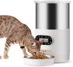 YES4PETS Electric Automatic Pet Dog Cat Rabbit Feeder Stainless Steel 3L Dispenser V278-PF124-3L-SS--FOOD-FEEDER