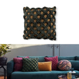 Bedding House Betula Green Filled Square Cushion V442-HIN-CUSHION-BETULA-GREEN-SQ