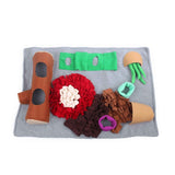 Rectangle Fluffy Dog Treat Mat - Puppy Sniffer Food Interactive Pad V238-SUPDZ-39860143849552