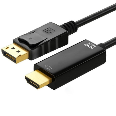 ASTROTEK DisplayPort DP Male to HDMI Male Cable 4K Resolution For Laptop PC to Monitor Projector V177-L-CBAT-DPHDMI4K-3M