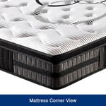 King Mattress in Gel Memory Foam Pocket Coil Medium Firm Bed 34cm Thick V43-MAT-GEL-K