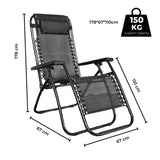 KILIROO Folding Reclining Camping Chair With Breathable Mesh KR-FC-105-QL V227-5227715019992