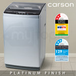 CARSON 9kg Top Load Washing Machine Automatic Laundry Clothes Washer Home Dry Wash, Light Grey V219-HAPWSHCSNAT9G