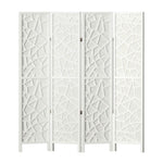 Artiss 4 Panel Room Divider Screen 162x170cm Clover White RD-4016-4P-WH