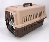 YES4PETS Medium Dog Cat Crate Pet Rabbit Carrier Airline Cage With Bowl & Tray-Brown V278-AA2-BROWN