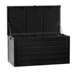 Gardeon Outdoor Storage Box 680L Container Lockable Garden Bench Shed Tool All Black OSB-S680-ABK