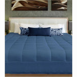 2 in 1 Cushion Quilt Pad Navy Single V442-ABR-QUILT-CUSHION-NAVY-SB