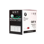 CAT6 Ethernet Cable Reel Box UTP LAN Cable w/ Solid Conductor | 305m Green SLD.C6UTP.GREEN.R
