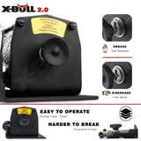 X-BULL Electric Winch 3000LBS 12V Steel Cable Wireless Remote ATV UTV 4WD BOAT 20 Units V211-AUEB-AXEW001-20