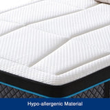 Queen Mattress in Coolmax Memory Foam 6 Zone Pocket Coil Soft Firmness V43-MAT-FUL-Q