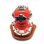 US Navy Mark V Diving Helmet Miniature 230mm - Red V440-DH100E