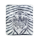 J.Elliot Home 350gsm Tiger Photo Mink Blanket V442-IDC-BLANKET-TIGERPHOTO-GREY-QS