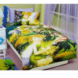 Disney Fairies Tinkerbell Quilt Cover Set Double V442-CAP-QUILTCS-FAIRIESTINKERBELL-GREEN-DS