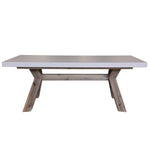 Stony 120cm Coffee Table with Concrete Top - White V315-V-CHAR-006