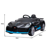 Licensed Bugatti Divo Kids Electric Ride On Car - Black CAR-BGT-338-BK