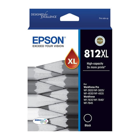 EPSON 812XL Black Ink Cartridge V177-D-E812BXL