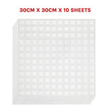 Tiles 3D Peel and Stick Wall Tile Stereoscopic Crystal White 10 Sheets V63-837061