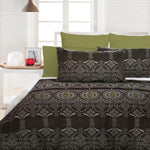 Accessorize Bosa Green Quilt Cover Set - King V442-HIN-QUILTCS-BOSA-GREEN-KI