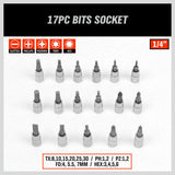 94Pc Socket Ratchet Wrench Set Screwdriver Bits Extension Torx Hex 1/4" 1/2" Dr. V465-SDY-90100