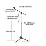 Stage Stands Tripod Mic Stand with Boom 2-Pack V63-840211