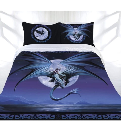 Anne Stokes Moonstone Quilt Cover Set King V442-LDE-QUILTCS-MOONSTONE-BLUE-KI