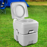 Weisshorn 20L Portable Camping Toilet Outdoor Flush Potty Boating CAMP-TOILET-20L-T