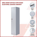 One-Door Office Gym Shed Clothing Locker Cabinet V63-832341