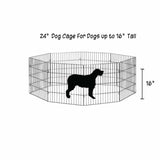 Small Pet Playpen - Dog Cat Foldable Metal Indoor Outdoor Fence - Puppy Kitten V238-SUPDZ-32920220467280