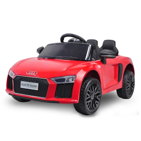 R8 Spyder Audi Licensed Kids Electric Ride On Car Remote Control Red CAR-SPD-RD