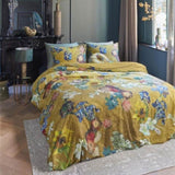 Bedding House Van Gogh Partout des Fleurs Gold Cotton Sateen Quilt Cover Set Queen V442-HIN-QUILTCS-PARTOUTDESFLEURS-GOLD-QS