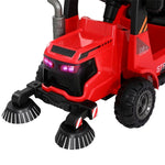 Rigo Kids Electric Ride On Car Street Sweeper Truck Toy Cars Remote 12V Red RCAR-SWEEPER-RD