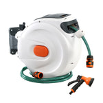 Greenfingers Retractable Hose Reel 30M Garden Water Spray Gun Auto Rewind HR-WA-BNS-30M-PLS