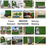 YES4HOMES 12 x Artificial Plant Wall Grass Panels Vertical Garden Tile Fence 50X50CM Green V278-12-X-CCGA001-GREENPLANT