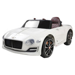 Kids Electric Ride On Car Bentley Licensed EXP12 Toy Cars Remote 12V White RCAR-EXP12-WH