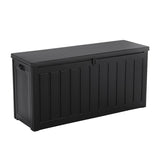 Gardeon Outdoor Storage Box 240L Container Lockable Garden Bench Tool Shed Black OSB-S240-ABK