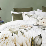 Bianca Giselle White Cotton Sateen Quilt Cover Set Double V442-BCA-QUILTCS-GISELLE-WHITE-DS