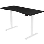 Fortia Sit To Stand Up Standing Desk, 150x70cm, 62-128cm Electric Height Adjustable, Dual Motor, V219-FURDTAFORKITW5BK