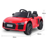 R8 Spyder Audi Licensed Kids Electric Ride On Car Remote Control Red CAR-SPD-RD