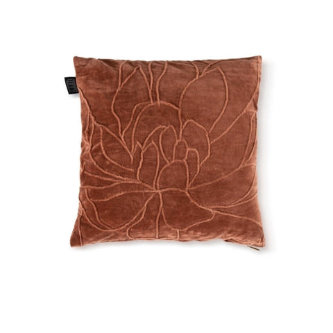 Bedding House Thalia Terracotta Filled Square Cushion V442-HIN-CUSHION-TAHLIA-TERRA-SQ