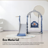 GOMINIMO Kids Slide and Swing Set with Basketball Hoop GO-KS-103-TF V227-3720871001111