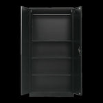 Two-Door Metal Cabinet Shelf Storage for Home Office Gym V63-844351