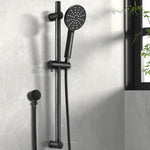 Handheld Shower Head Wall Holder 4.7'' High Pressure Adjustable 3 Modes Black SHOWER-A5-RO-BK