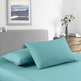 Royal Comfort Bamboo Cooling 2000TC Sheet Set - Queen-Aqua ABM-205635