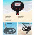 Metal Detector 180MM Deep Sensitive Waterproof Treasure Hunter Gold Digger Black MDETECTOR-C-GC1066