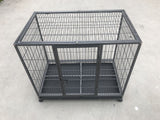 YES4PETS Medium Pet Dog Cat Cage Metal Rabbit Crate Carrier Kennel Wheel & Tray V278-D1014