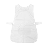 Ladies Women Side Button Tabard Apron 50x80 cm White V442-ABR-APRON-TABARD-WHITE-SH